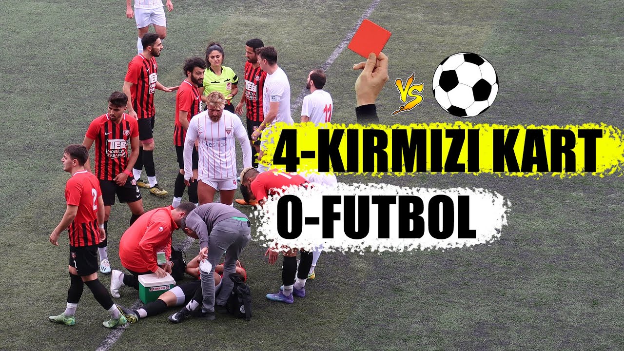 4 KIRMIZI KART ÇIKTI YENİMAHALLE - İNKILAPSPOR MAÇ ÖZETİ