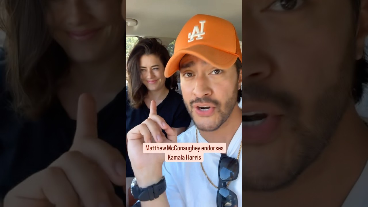 Matthew McConaughey Endorses Kamala Harris #kamalaharris #matthewmcconaughey