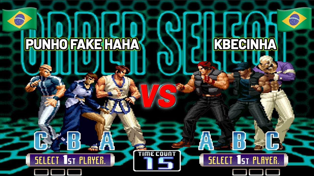 KOF 2002 - PUNHO FAKE desafía al Mestre KBECINHA  ⭐ Top Match Brasil