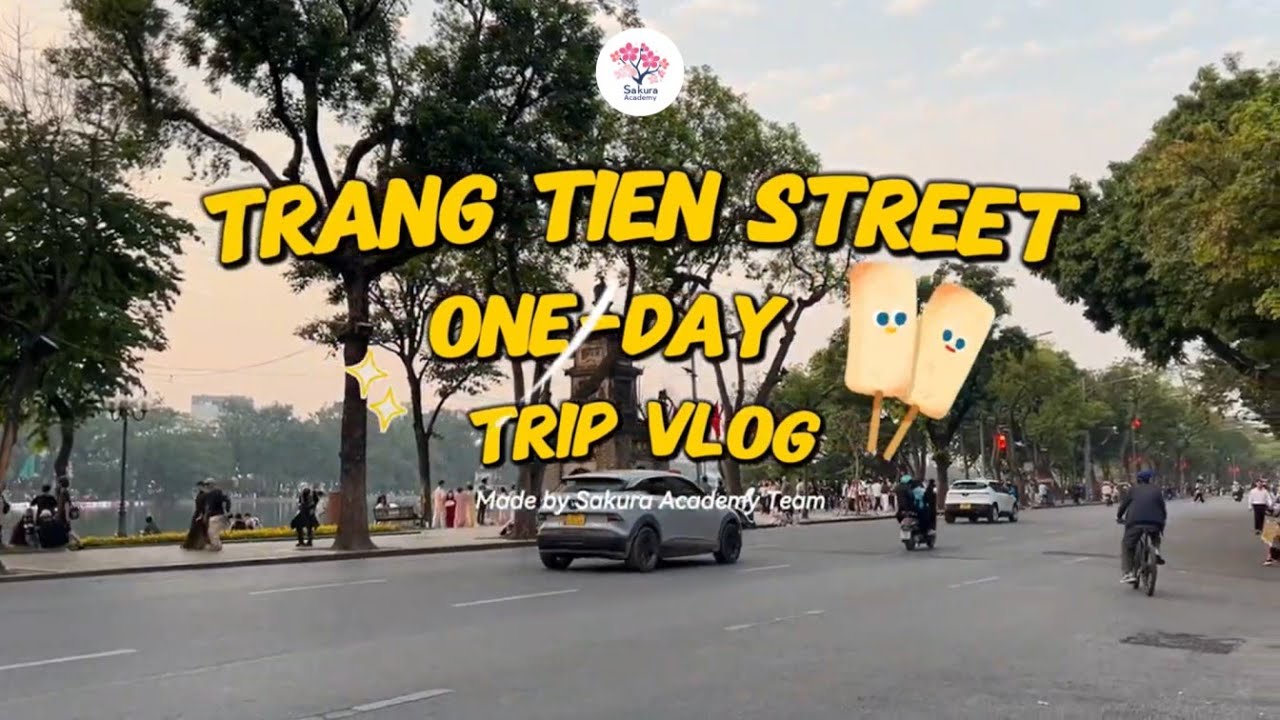 Trang Tien Street Hanoi 🇻🇳 #vietnamtrip #SakuraAcademy #travelvlog #vietnam @SakuraAcademyOfficial