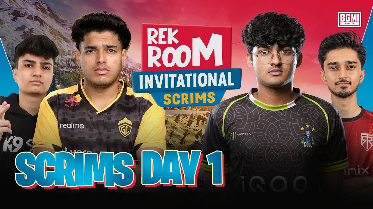 RekRoom BGMI Scrims Day 1 | ft. @GodLikeEsportss Soul, 8Bit @Orangutan_TV25th Oct | Action-Packed