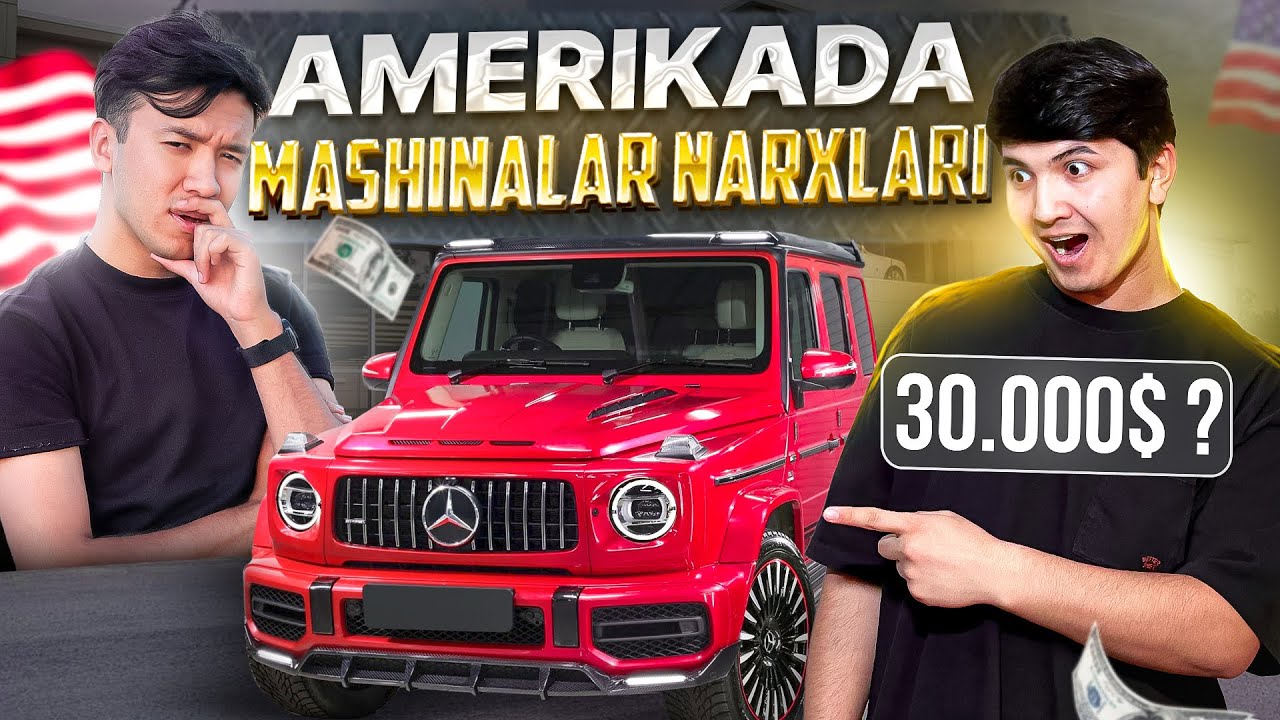 🇺🇸🇺🇿 AMERIKADAGI MOSHINALAR NARXLARI  |  MALIBUDAN ARZON MERCEDES 🤩 😱