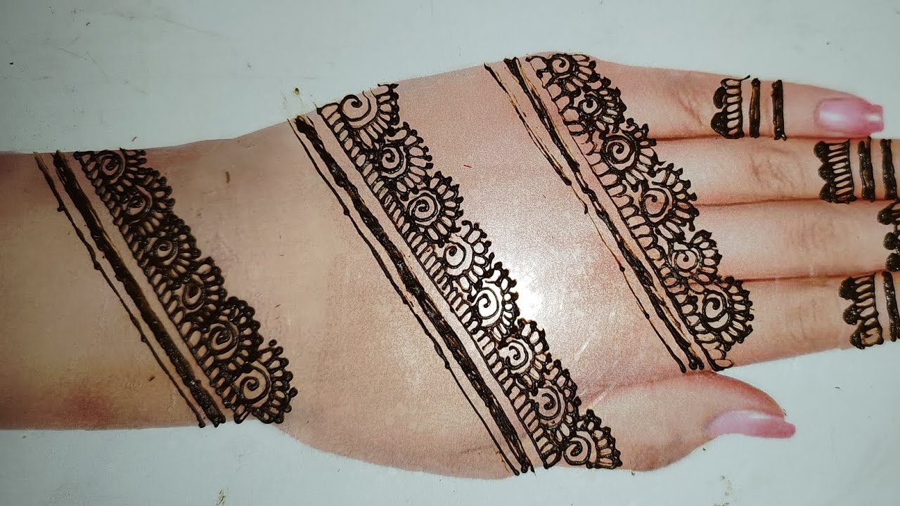 Very Easy Beautiful Mehndi Design | Arebic Mehndi Designs For Hands | Mehandi Ka New Design | Henna