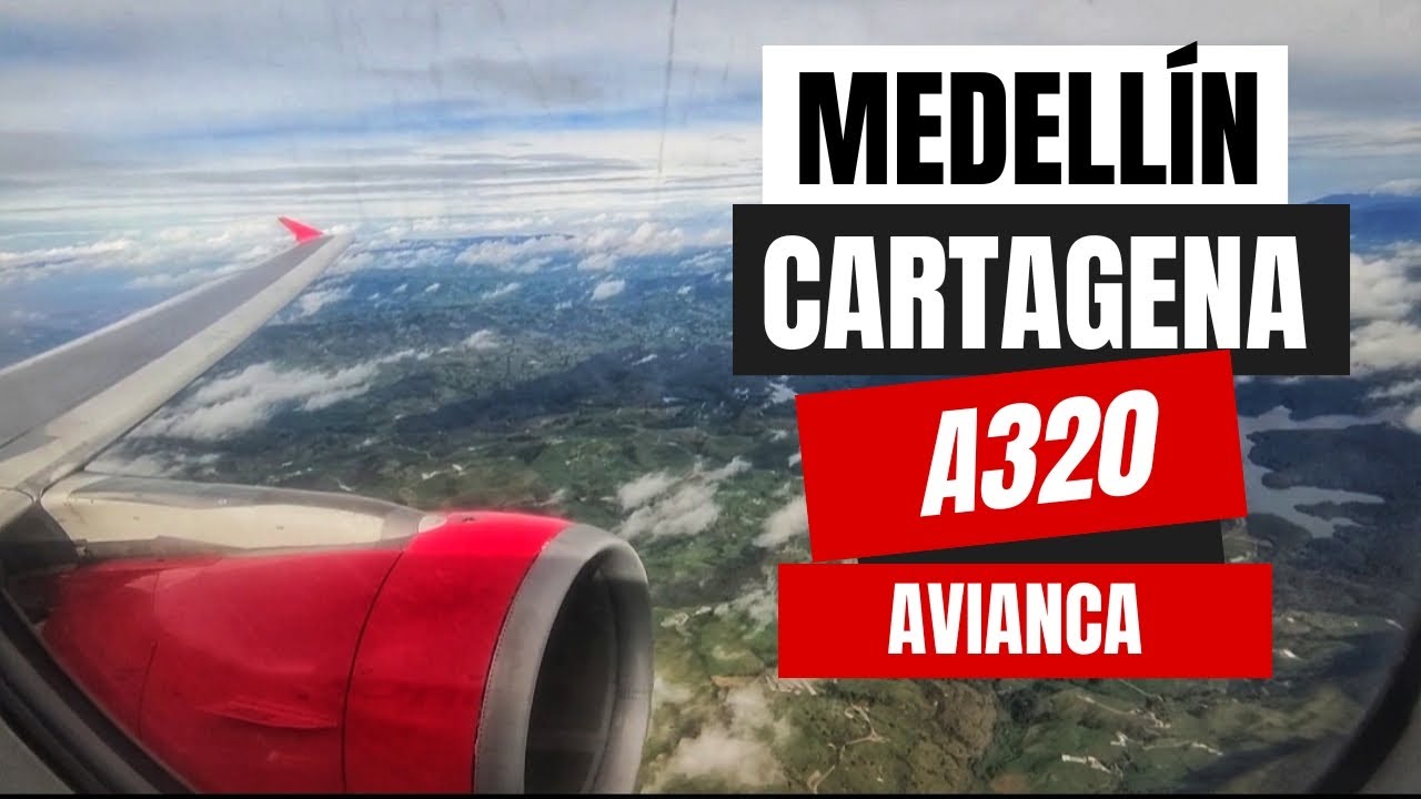Volando en Airbus 320 ✈️ desde Medellín ⛰️ a Cartagena 🏖️ [Flight report]
