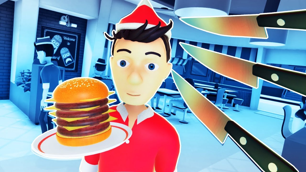 MAKING BURGERS and STABBING WAITERS in Clash of Chefs VR!