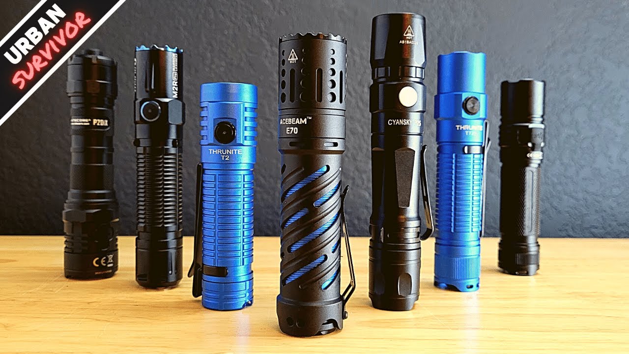 Сравнение лучших EDC-фонарей 21700 (ACEBEAM, NITECORE, THRUNITE, SOFIRN, OLIGHT и CYANSKY)