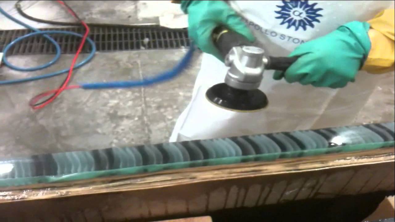 Edge Polishing of Architectural Glass Surfaces by Hand
