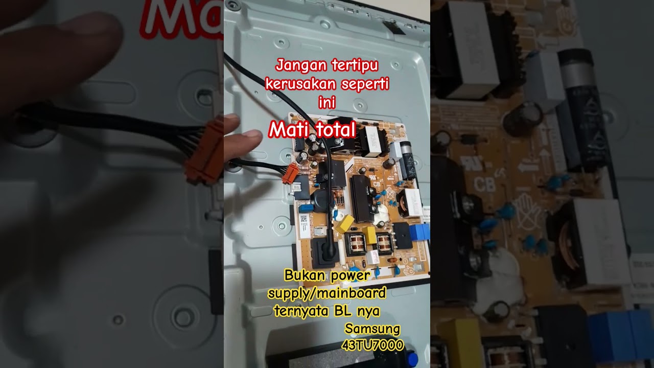 Cara perbaikan tv led samsung Mati total ||43TU7000#memperbaikitv #ledtv #youtubeshorts