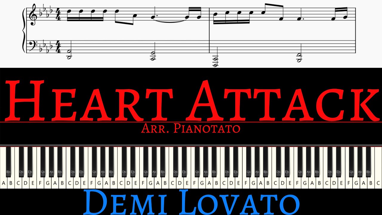 Demi Lovato - Heart Attack | Piano cover by Pianotato