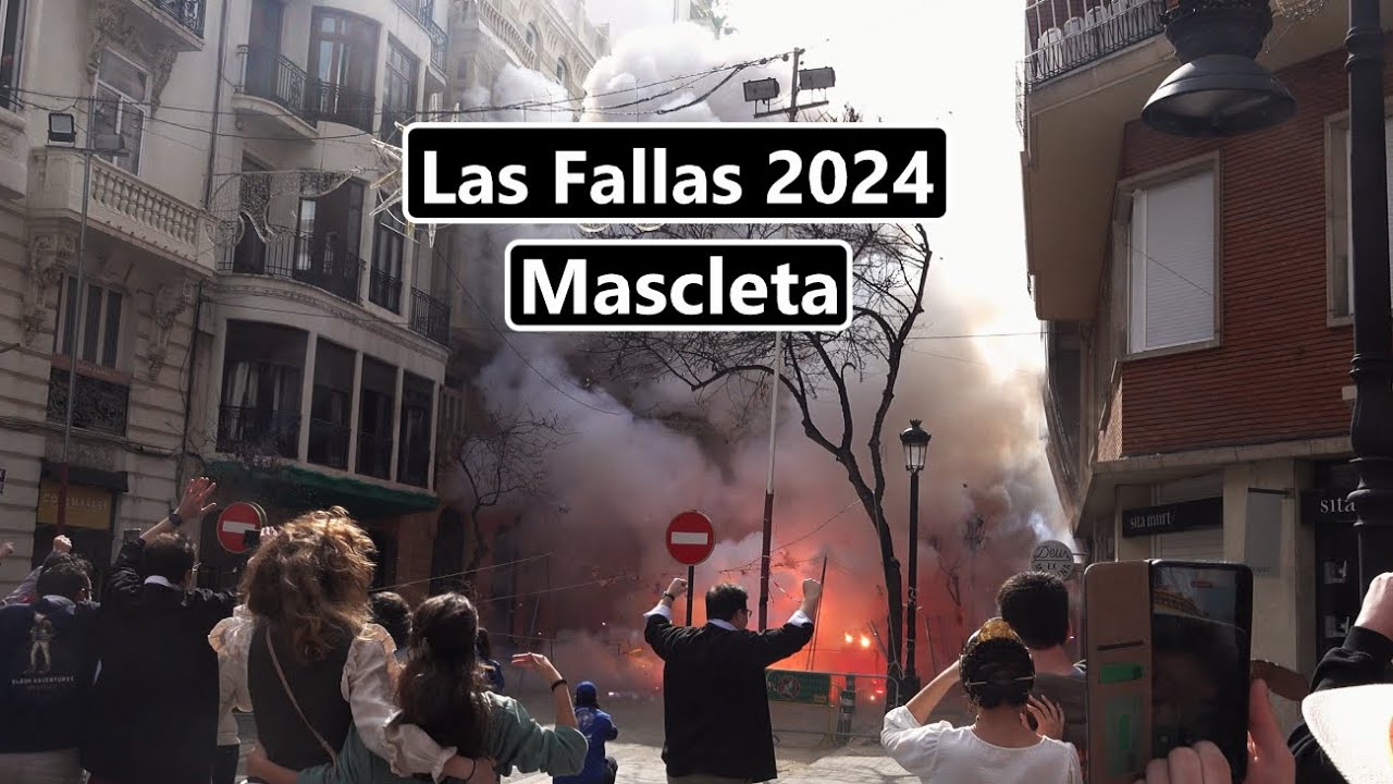 Mascleta - c/ de ciril amoros - las fallas 19/03/2024