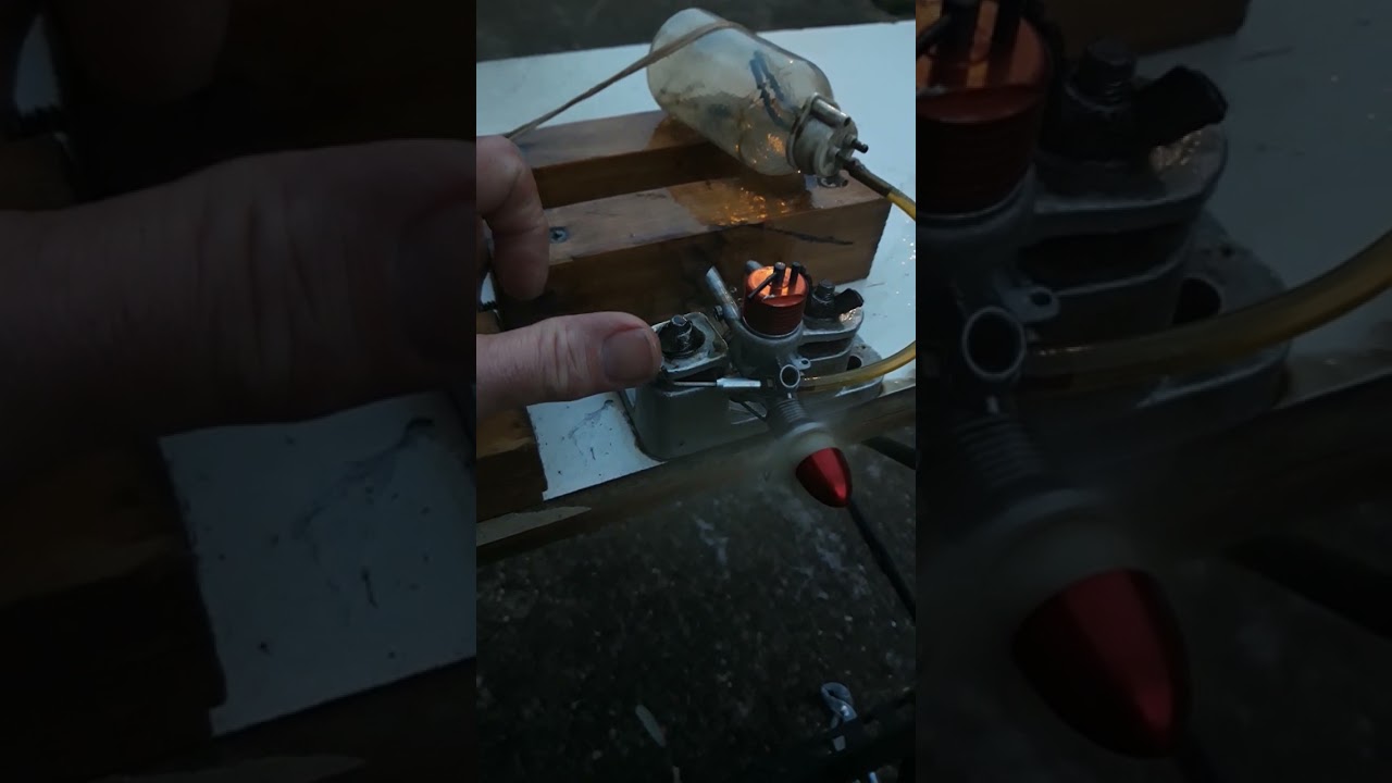 Test run of the DC Super Merlin 0.75cc diesel engine.
