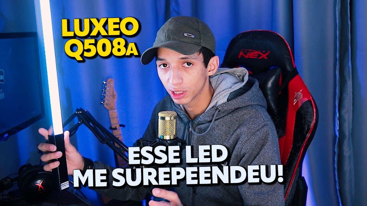 BAST&Atilde;O LED EXCELENTE PARA FOTOS E V&Iacute;DEOS! LUXEO Q508a