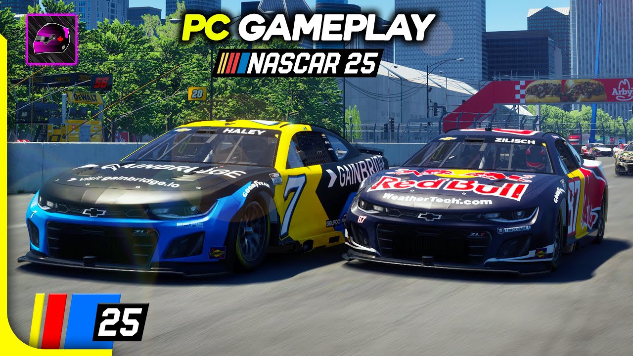 Первый игровой процесс NASCAR 25 на ПК — максимальные настройки и настройки MOZA