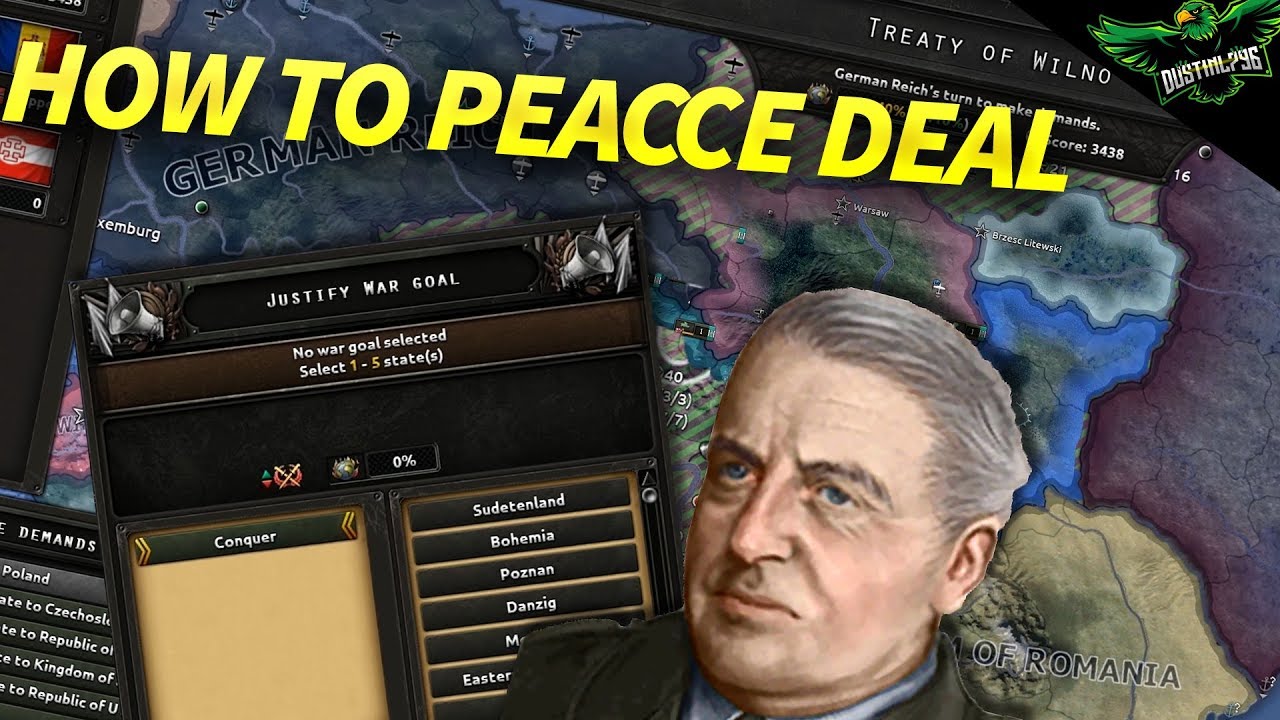 HOI4 How to do Peace Deals (Hearts of iron 4 tutorial)