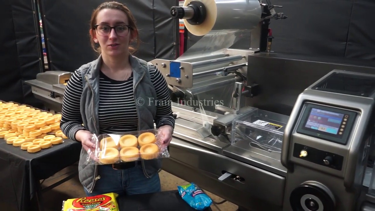 Pfm  Pearl, automatic, 3 axis, servo driven, horizontal flow wrapper.