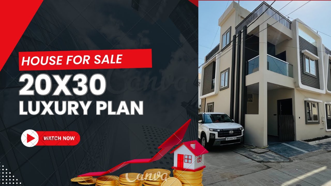 20x30 house plan | 20X30 Feet House Design 3D | 65 Gaj | 600 sqft  | 6X9 Meter | property in Indore