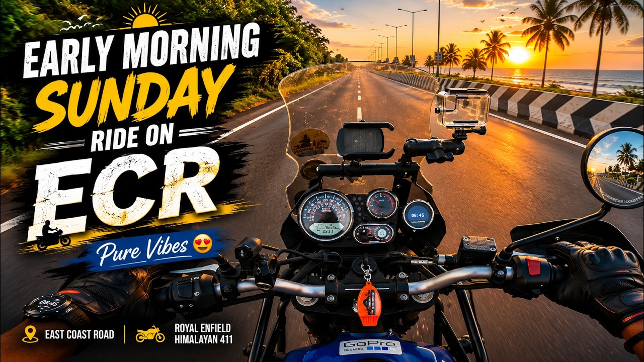 Early Morning Ride on ECR 🏍️✨ | Chennai's Most Peaceful Roads