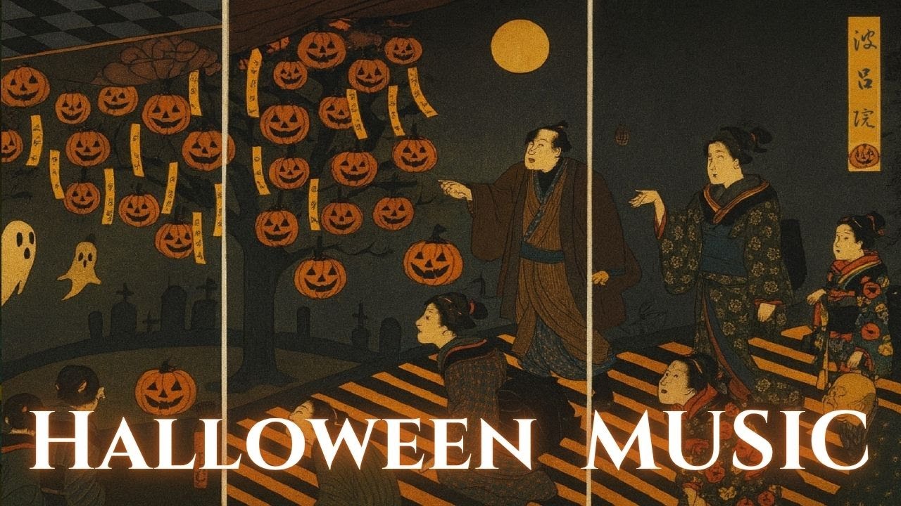 Japanese Halloween Lofi Music – Haunted Edo Night Ambience for Study, Relax & Sleep