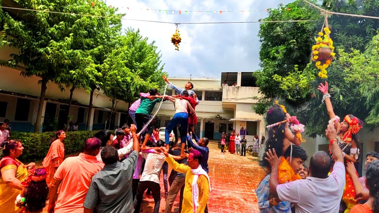 Dahi Handi Program 2025🍯🍛 Sandipani School Pandhurna 📍 #janmashtami #dahihandi #pandhurna #trending