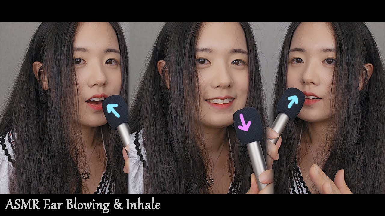 ASMR Ear Blowing & Deep Breath | Inhale & Exhale (No Talking, 1 hour)