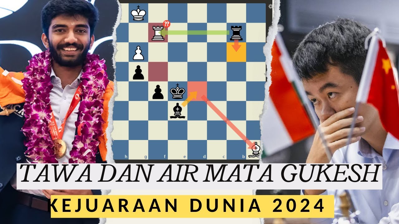LAHIRNYA JUARA DUNIA BARU - GAME 14 World Chess Championship 2024 Ding Liren Vs Gukesh Dommaraju
