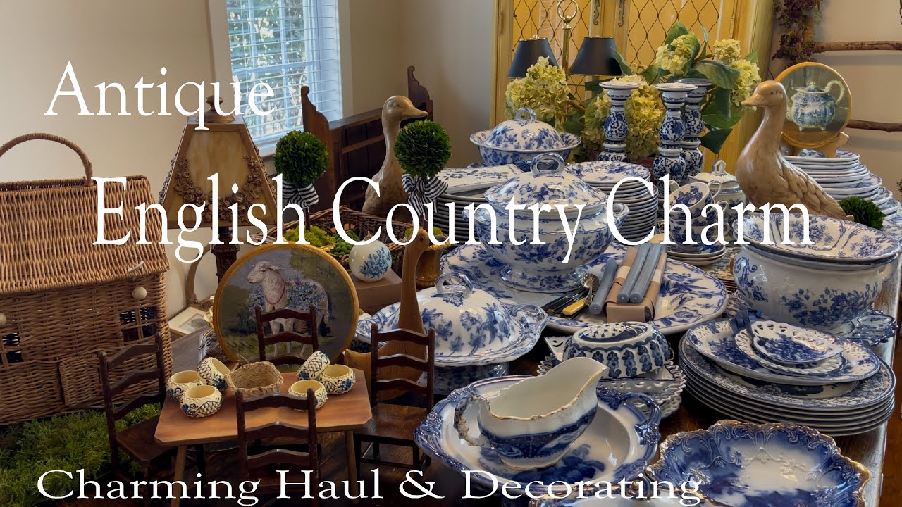 *NEW* DECORATING IN THE DINING ROOM | BLUE & WHITE DECORATING | WHIMSICAL TOUCHES