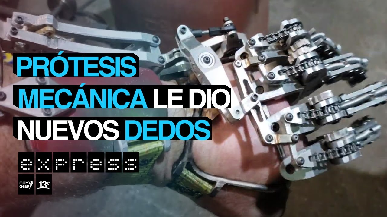 Mira esta ASOMBROSA PRÓTESIS mecánica que no utiliza NADA eléctrico