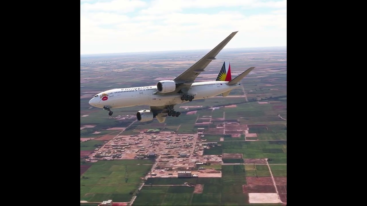 Impossible Landing!!! Amazing View before the Plane Landing eps.546