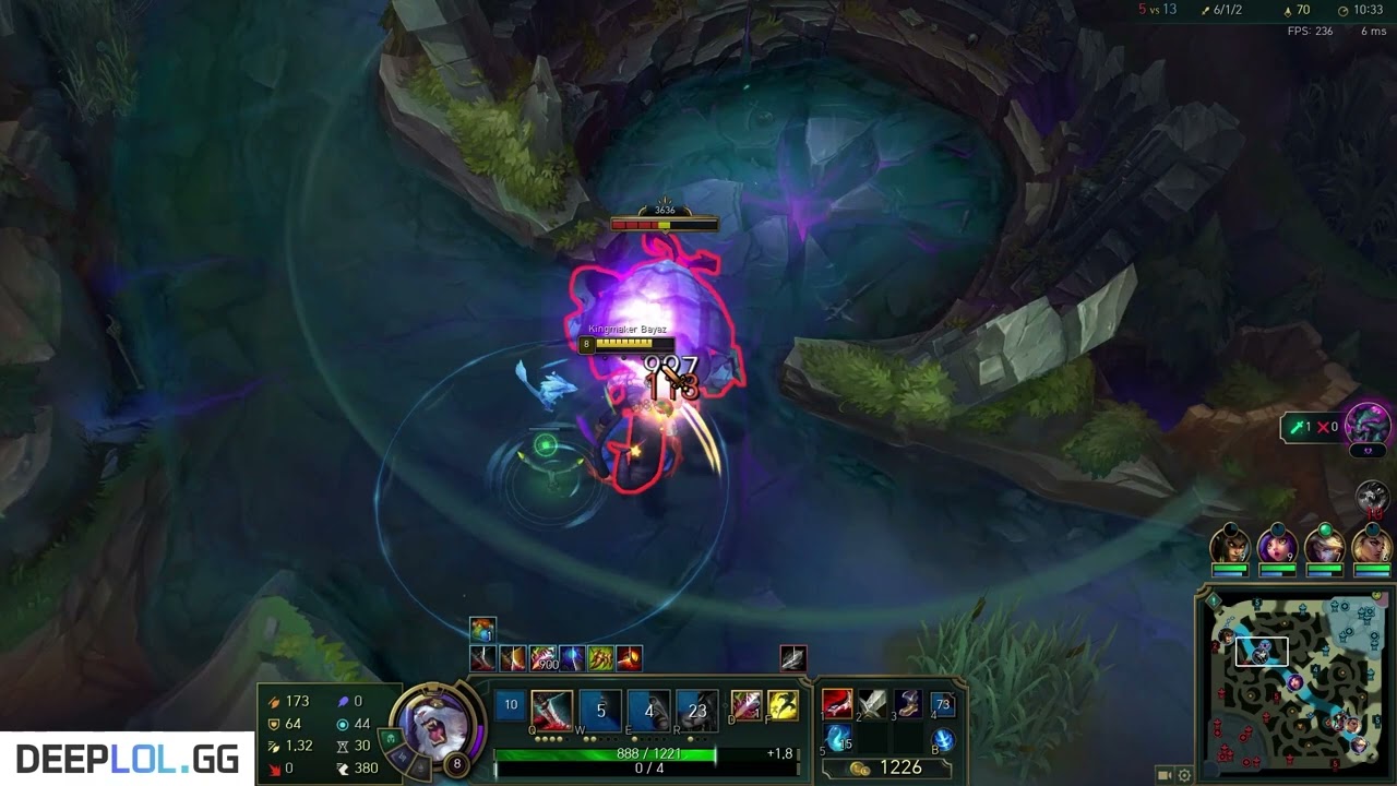 Rengar Jungle vs Gwen 13.15 in Korea [First Strike + Duskblade]