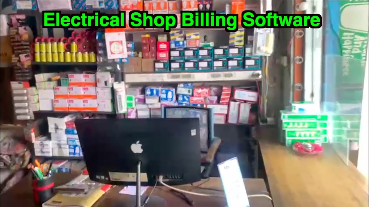 Home appliances electrical shop billing software Raintech POS Billing Software