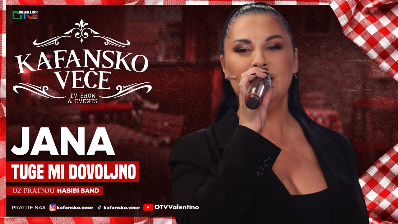 JANA - TUGE MI DOVOLJNO | UZIVO | HABIBI BAND | 2025 | KAFANSKO VECE