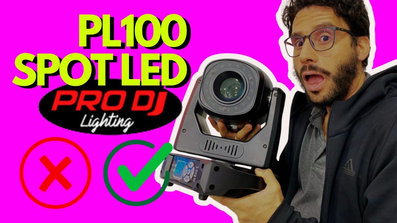 NUEVA PL100 SPOT FULL REVIEW -  PRODJ LIGHTING CABEZA ROBOTICA SPOT LED 90W