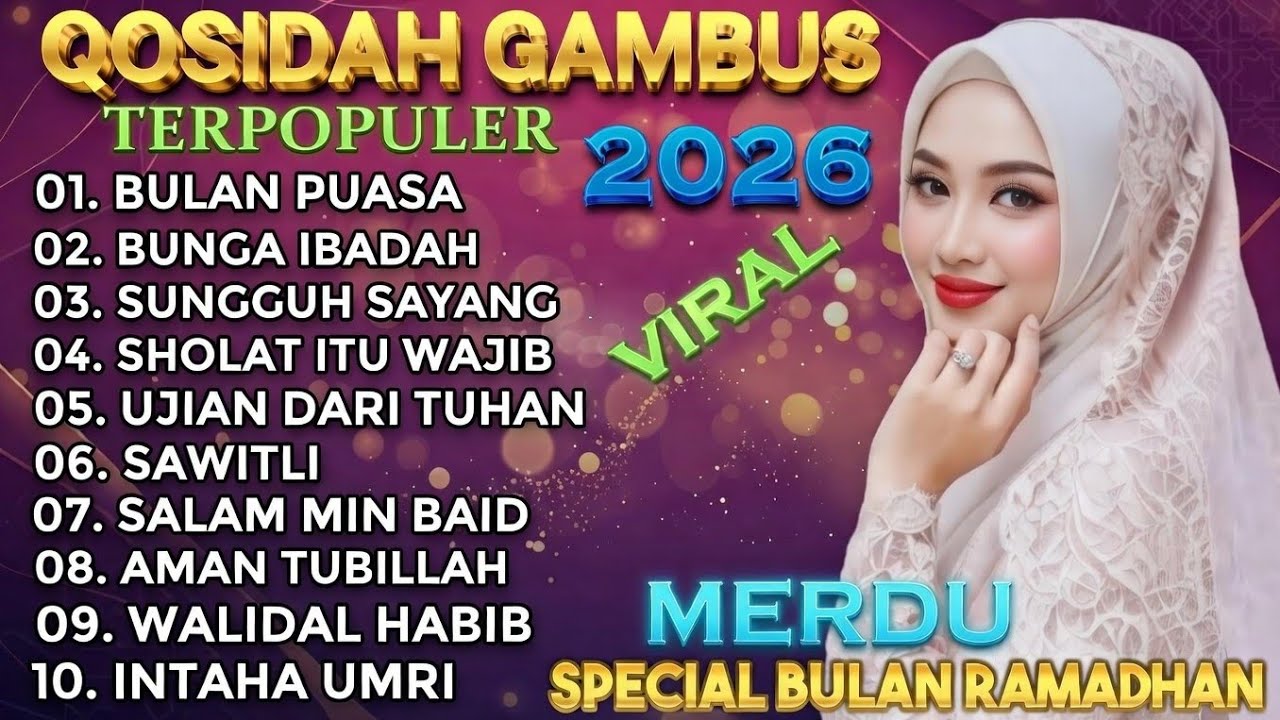 KOLEKSI QOSIDAH 2026‼️ FULL ALBUM QOSIDAH GAMBUS MODERN TERPOPULER MERDU PENYEJUK HATI 