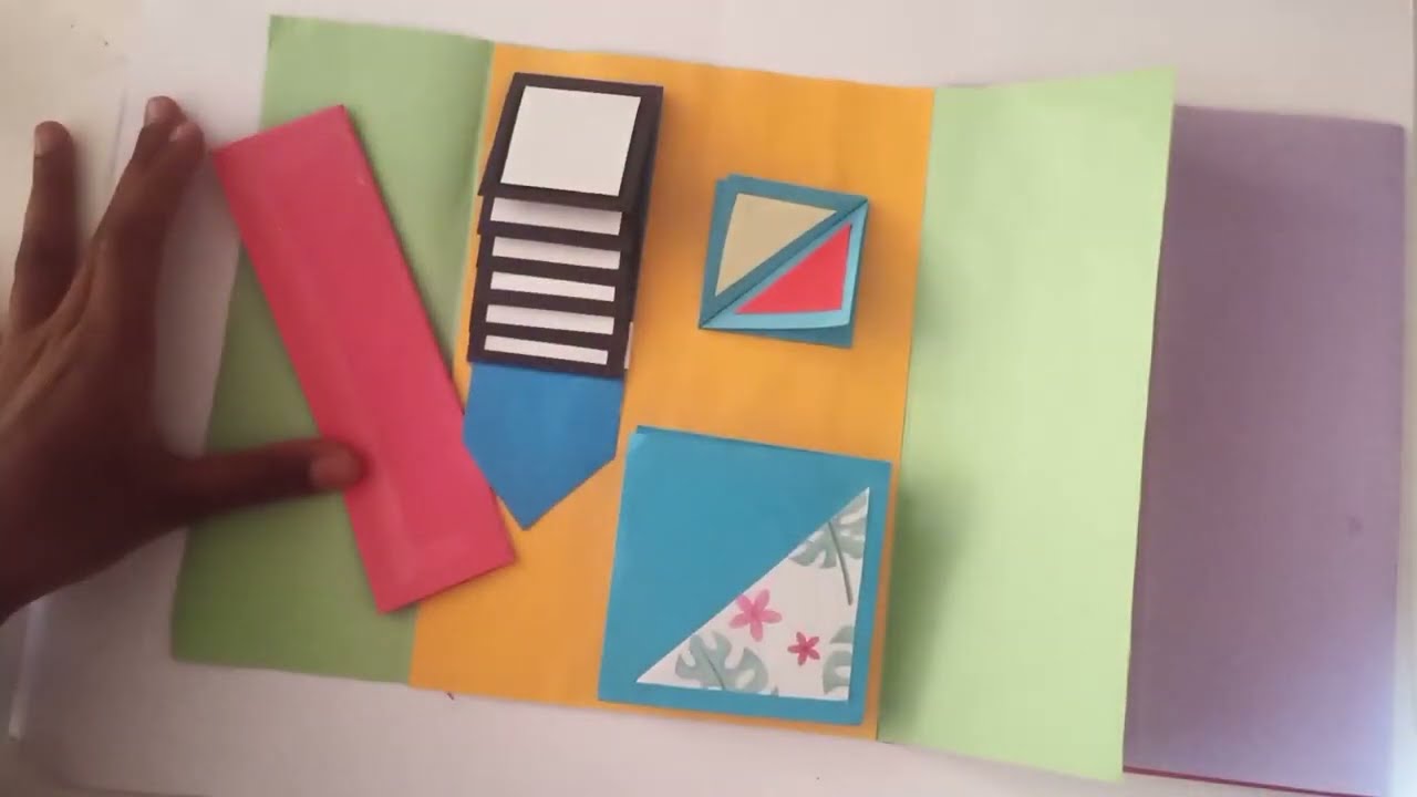 Lapbook Tutorial ,How to make an easy Lapbook /Tutorial: basic lapbook,scrapbook for school project