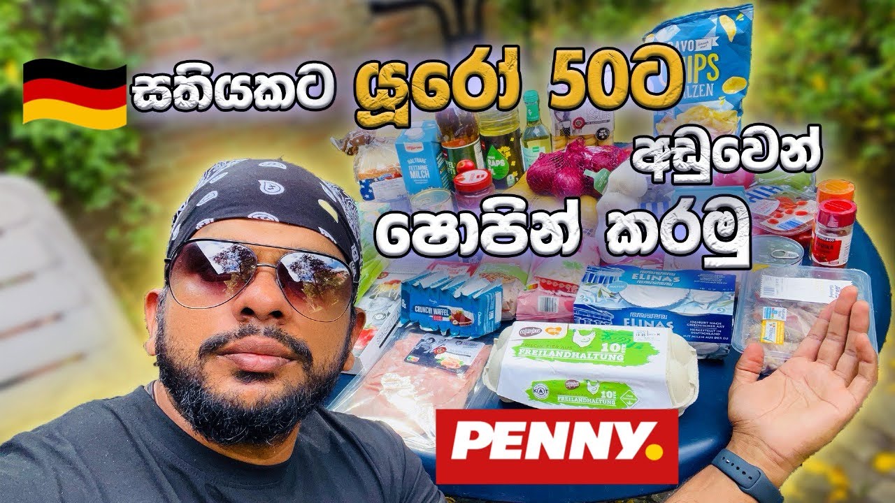 ජර්මනියේ Euro 50 ට අඩුවෙන් Budget Shopping කරමු How to do Budget Shopping in 🇩🇪 Germany 