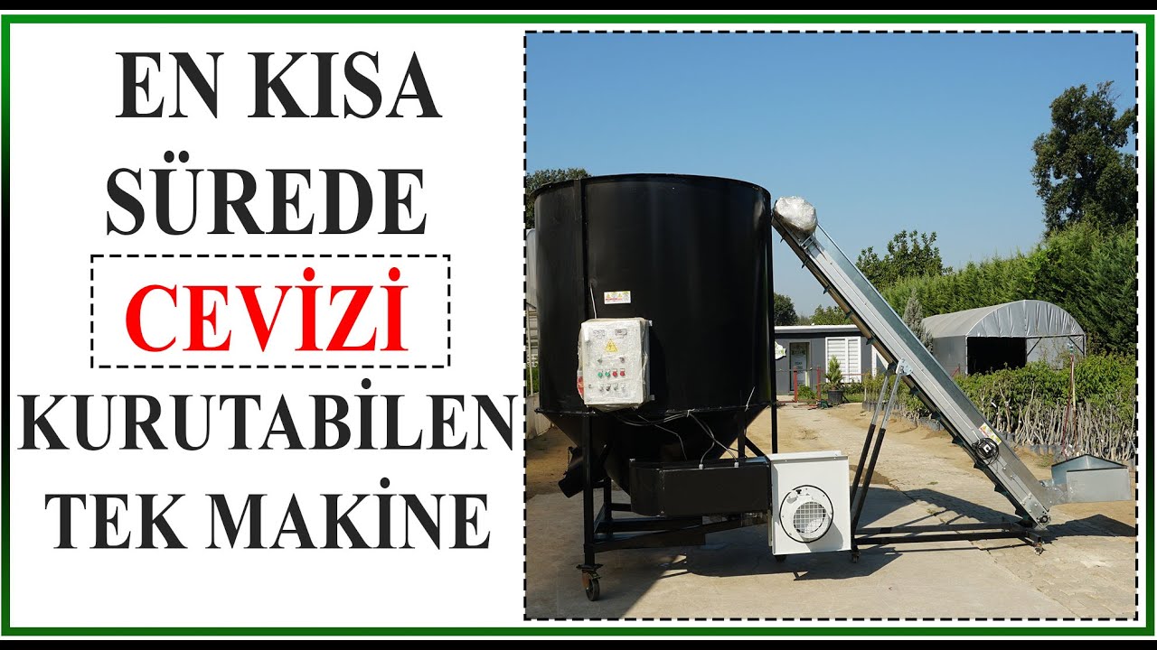2 TONLUK HELEZONLU CEVİZ, BADEM, FINDIK KURUTMA MAKİNESİ NASIL ÇALIŞIR?