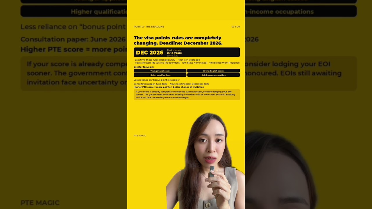 Australia new migration rules 2026 - effects on PTE students