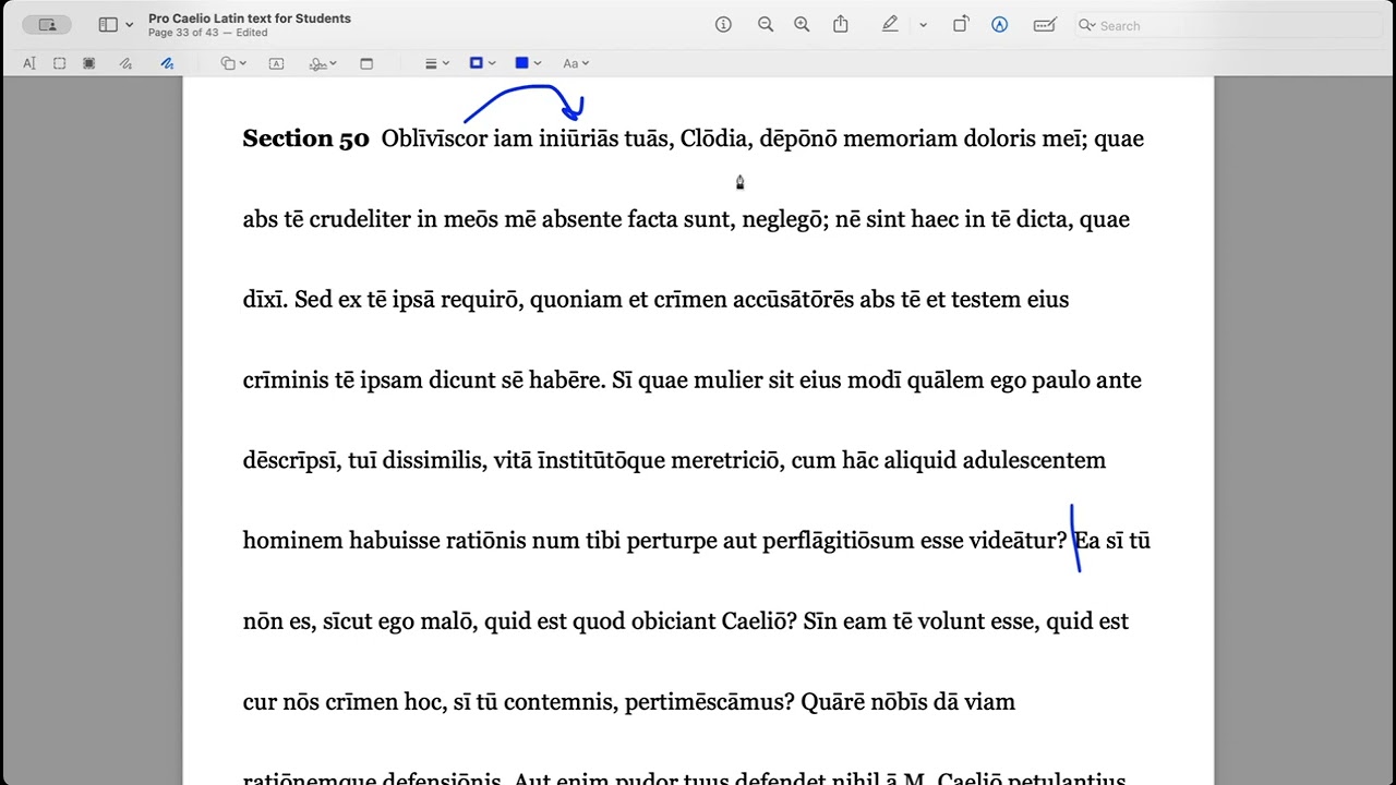 Pro Caelio Section 50 part 1