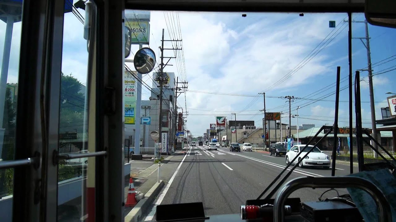【前面展望】郡山駅前～雷堂～須賀川駅前【福島交通バス・須賀川線_日本縦断中！】