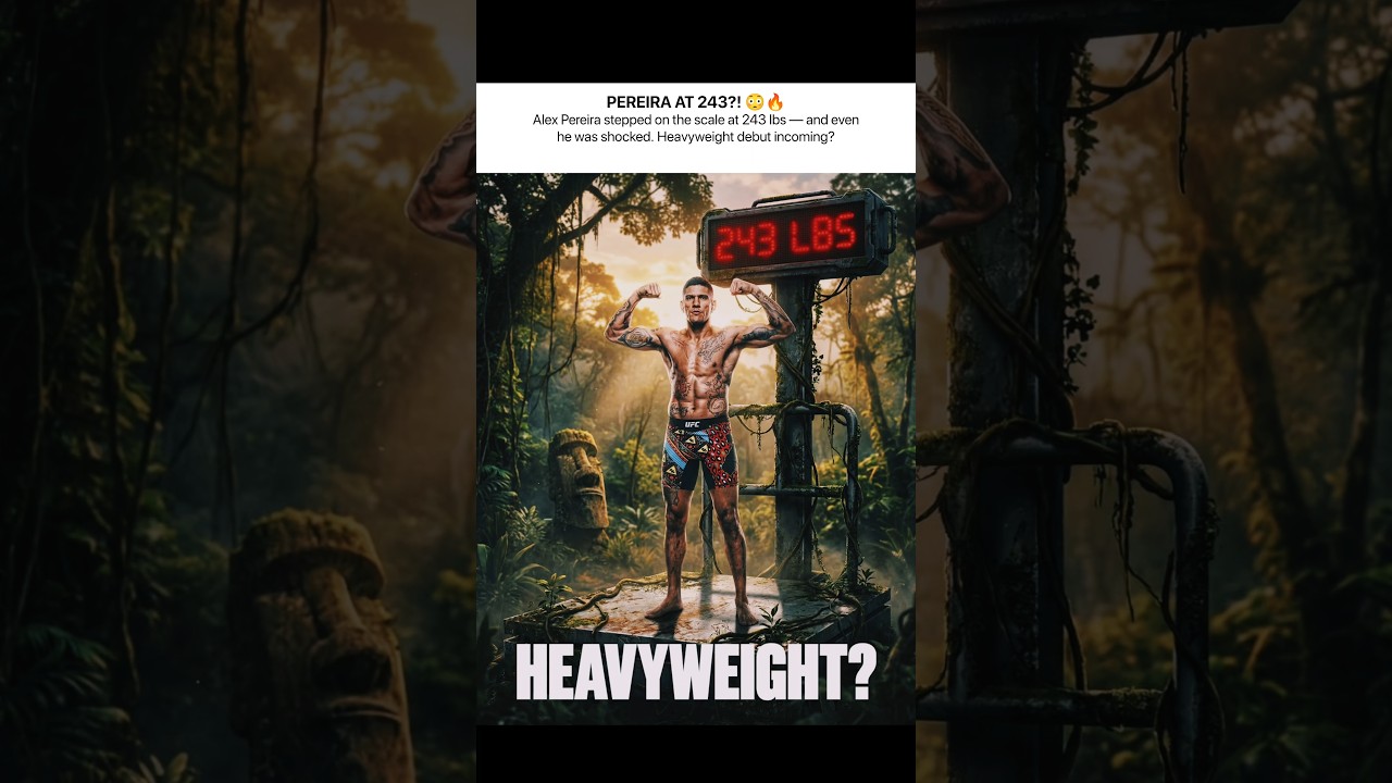 Alex Pereira Weighs 243 LBS?! 🤯 Heavyweight Next?