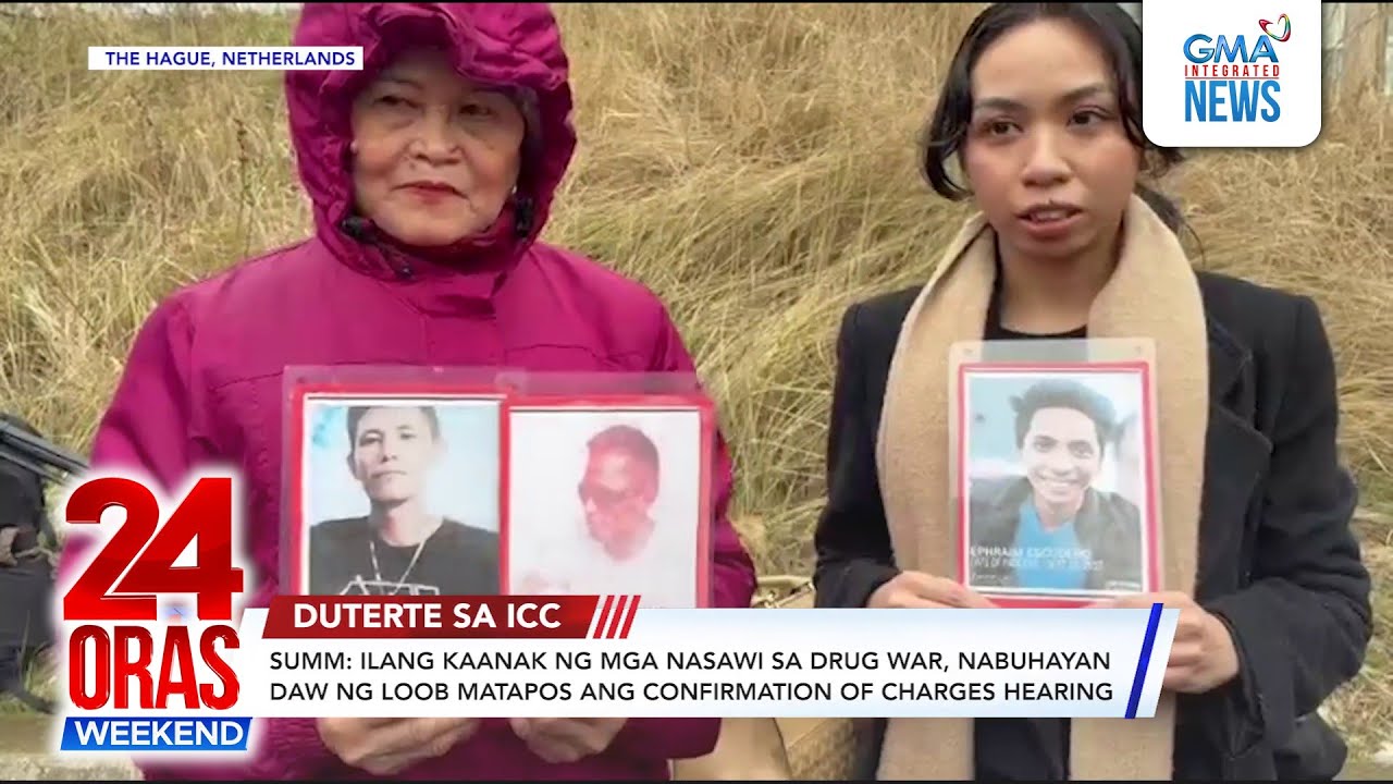 #DuterteSaICC — Ilang kaanak ng mga nasawi sa Drug War, nabuhayan daw ng... | 24 Oras Weekend