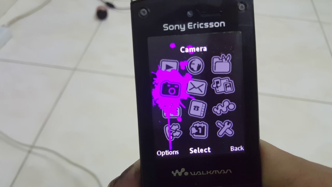 Sony Ericsson W980 Flash Menu
