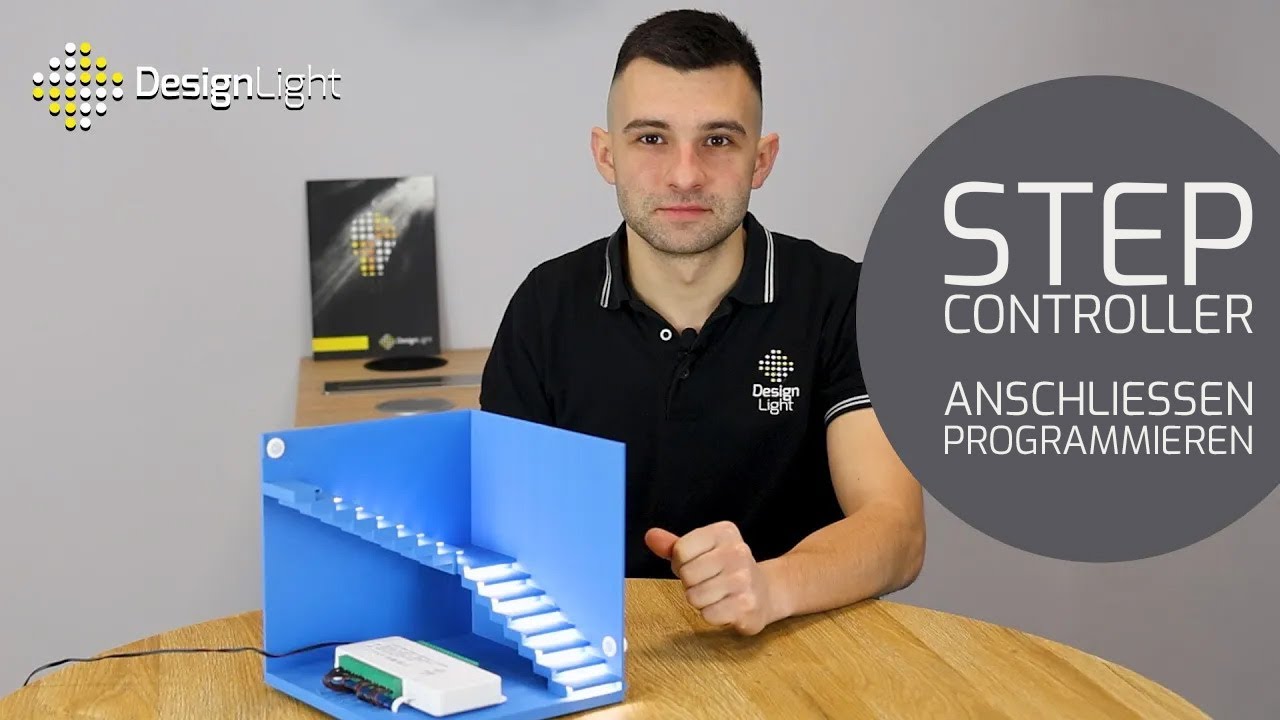 STEP-Controller – Anschluss, Programmierung. LED-Treppenbeleuchtungssteuerung. Design Light