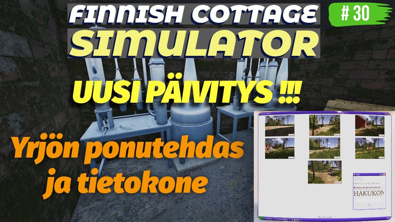 Yrjön ponutehdas ja tietokone | Finnish Cottage Simulator K1J30