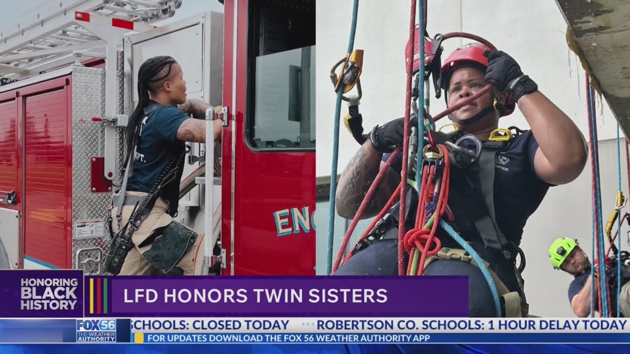 Lexington Fire Department honors Black trailblazers as twin firefighters make history