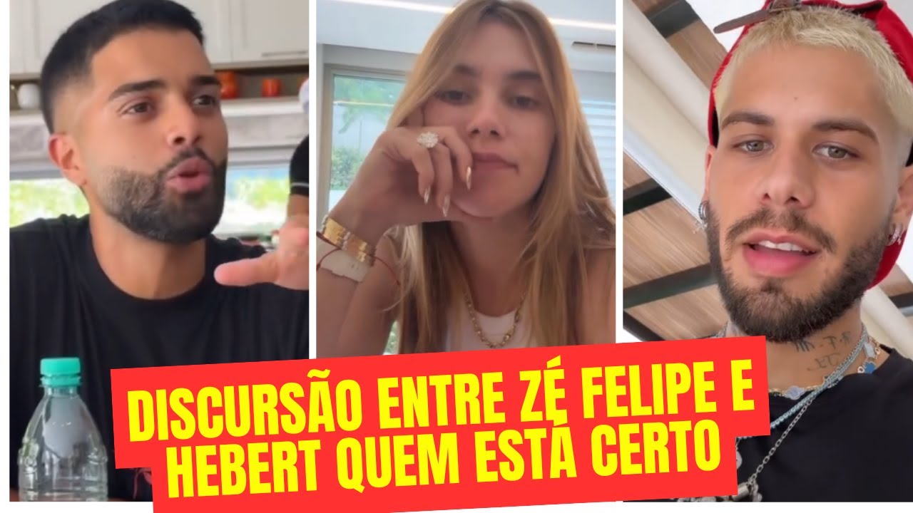 Z&Eacute; FELIPE N&Atilde;O GOSTA  DA ATITUDE DE HEBERTH E TOMA DICIS&Atilde;O !