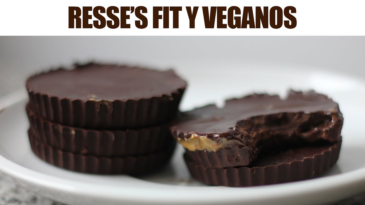 REESE'S SALUDABLES Y VEGANOS 🥜🍫 BOCADITOS DE MANTEQUILLA DE MANÍ FIT ◼️ Cualquiera Cocina