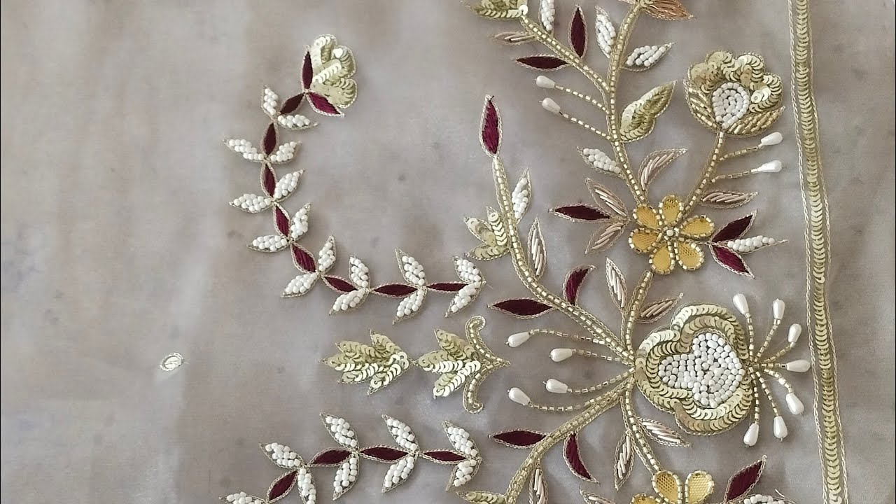 Trending gota Patti design work | embroidery | hand embroidery 