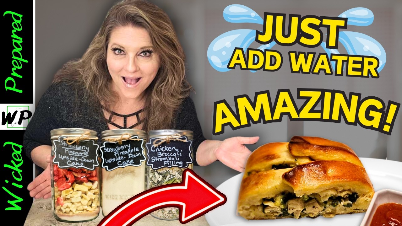 You Won't BELIEVE These Meals Came from a Jar?! Shelf Stable Prepper Pantry Stromboli and Cake!