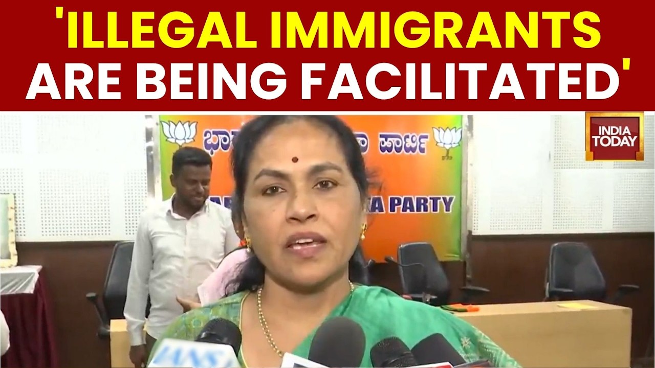 Shobha Karandlaje Makes BIG Allegation on Karnataka SIR | Illegal Immigrants Row | India Today News
